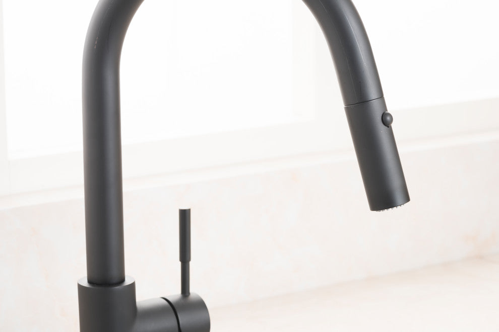ZLINE Arthur Kitchen Faucet in Matte Black (ATH-KF-MB)