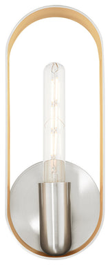 Brushed Nickel Industrial, Mid Century Modern, Urban, Single Sconce