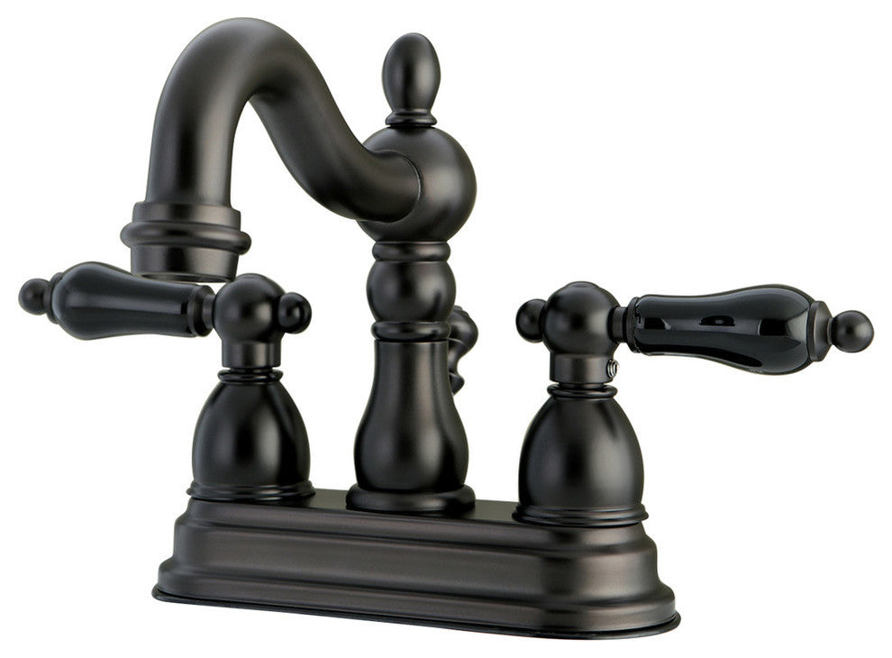 Kingston Brass 4" Centerset Bathroom Faucet, Oil Rubbed Bronze