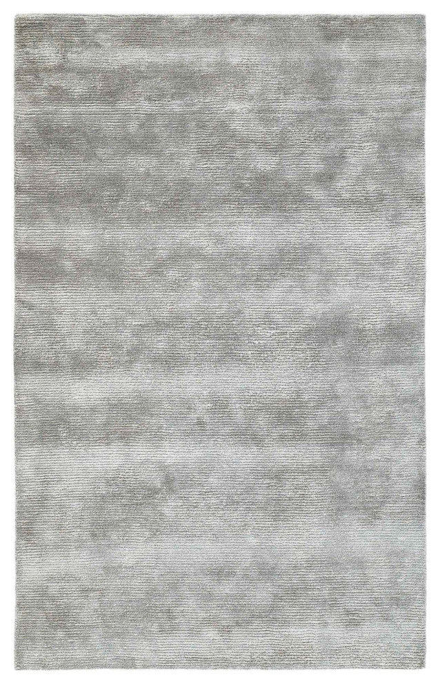 Hue Solid Area Rug, Gray, 8'x10'