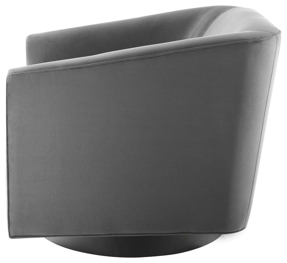 Accent Chair, Set of 2, Velvet, Gray, Modern, Living Lounge Hospitality