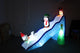 Inflatable Trio Polar Bear, Penguin and Reindeer Playing On Slide, 9''
