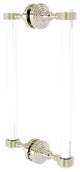 Pacific Grove 12" Groovy Accent Back to Back Shower Door Pull, Polished Nickel