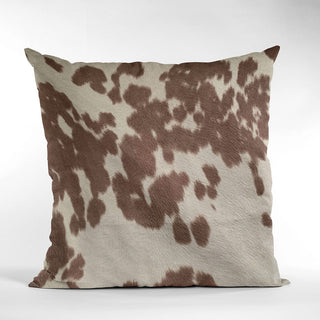 Plutus Brown Cowhide Animal Luxury Throw Pillow, 20"x36"