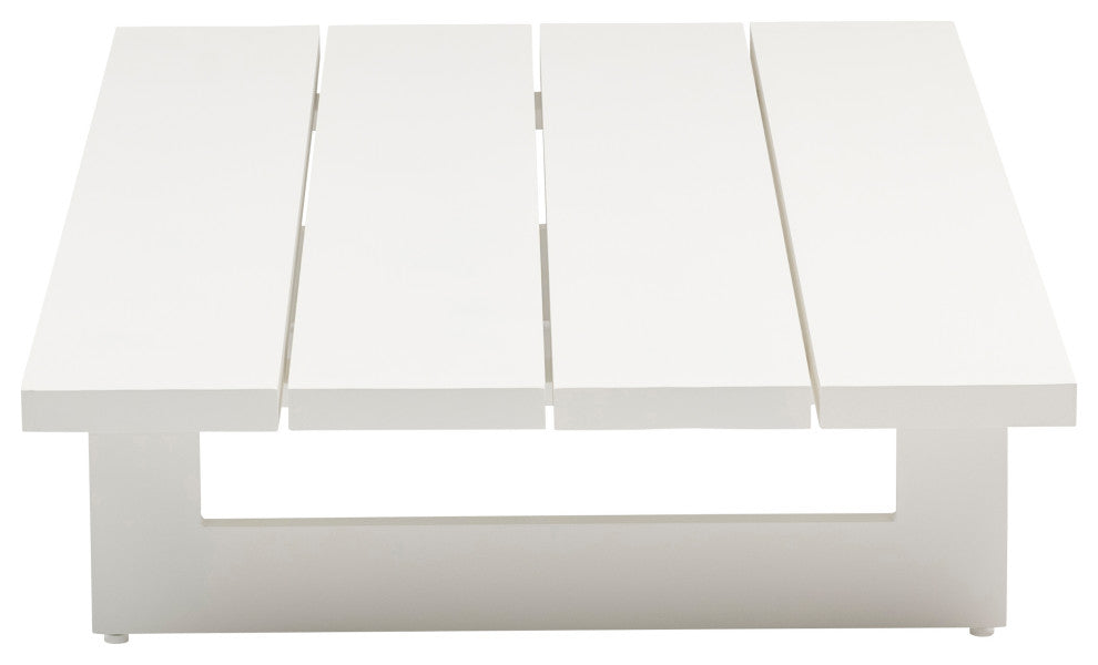 Maldives Outdoor Patio Coffee Table, White
