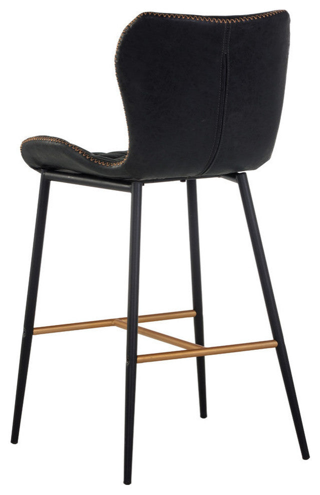 Lyla Counter Stool, Antique Black, Set of 2