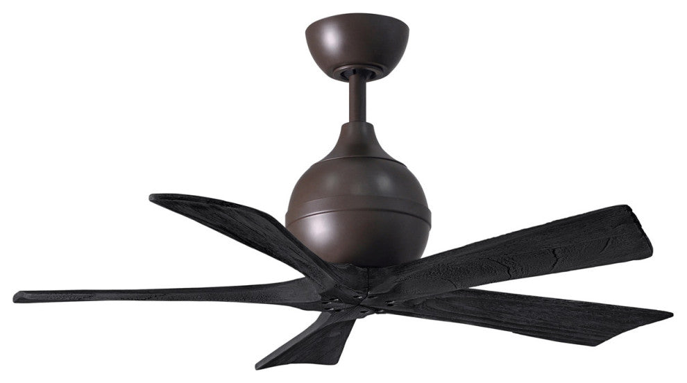Matthews Fan, Irene 5 Ceiling Fan, 42" Textured Bronze, Matte Black