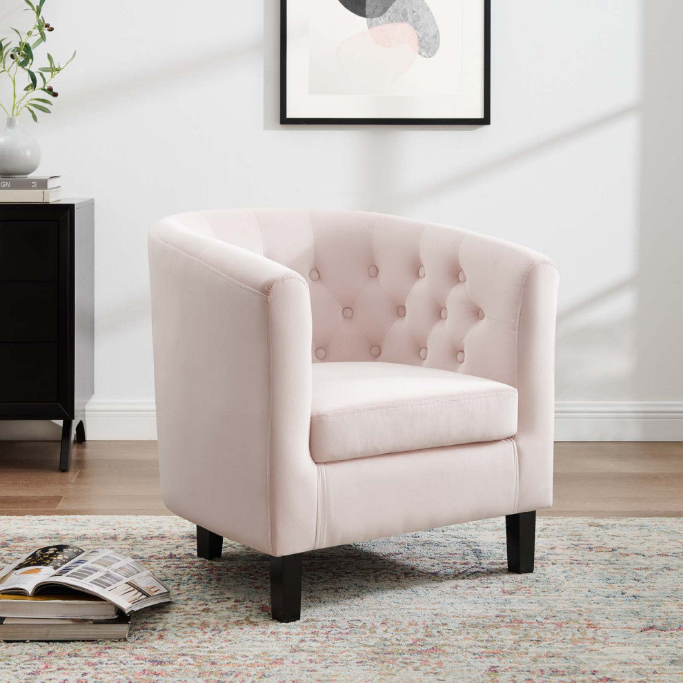 Prospect Performance Velvet Armchair EEI-2613-PNK