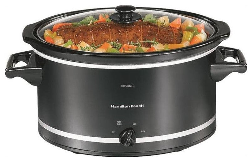 Hamilton BeachÂ® 33182 Oval Slow Cooker, 8 Quart