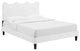 Current Performance Velvet Queen Platform Bed, White