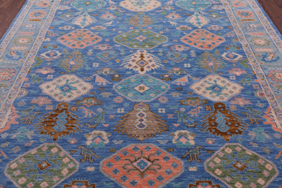 8' 2" X 10' 3" Turkish Oushak Handmade Wool Rug - Q15402