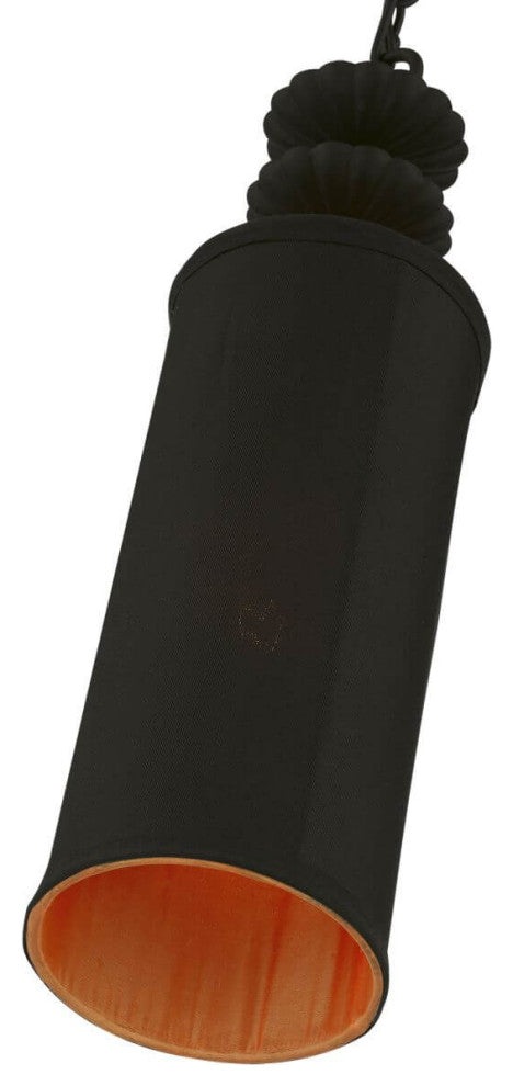 Livex Winchester 1 Light 5" Mini Pendant, Black