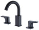 Two Handle 8 Inch Widespread Bathroom Sink Faucet With 360 Degree Swivel Spout