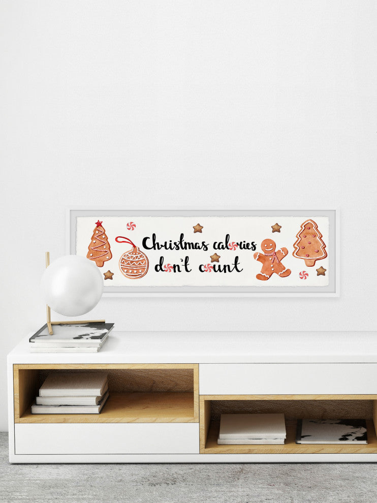 "Christmas Cookies" Framed Painting Print, 30x10