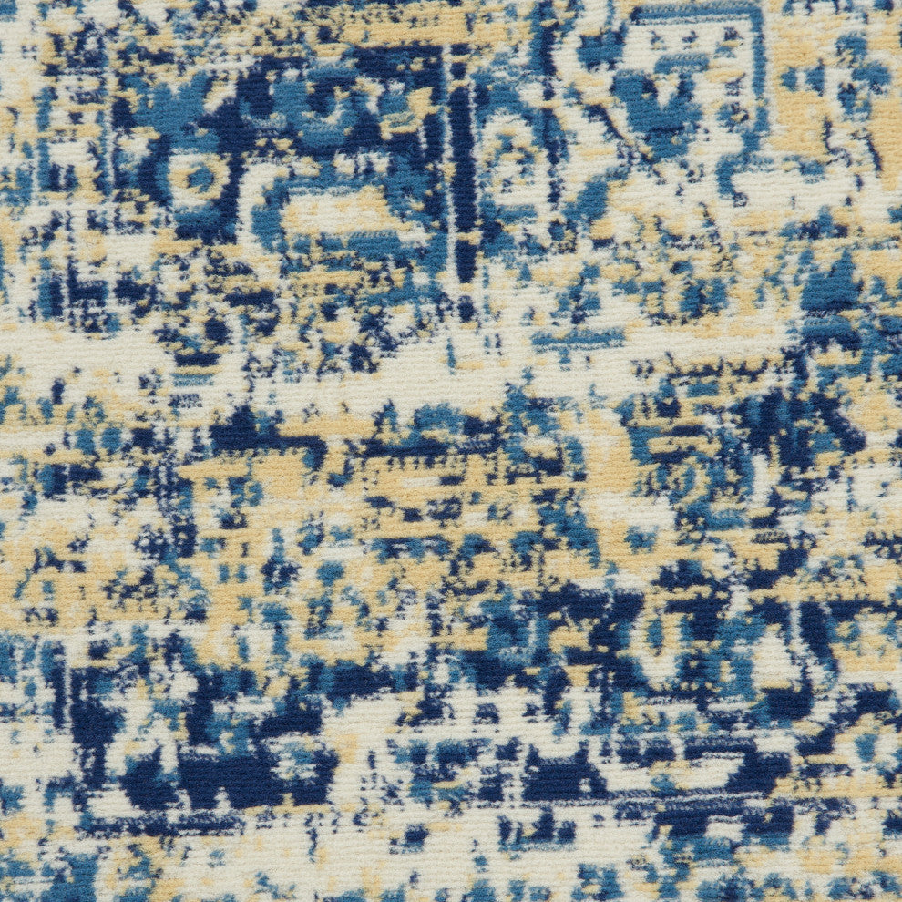 Nourison Grafix 7' x 10' White Vintage Indoor Area Rug