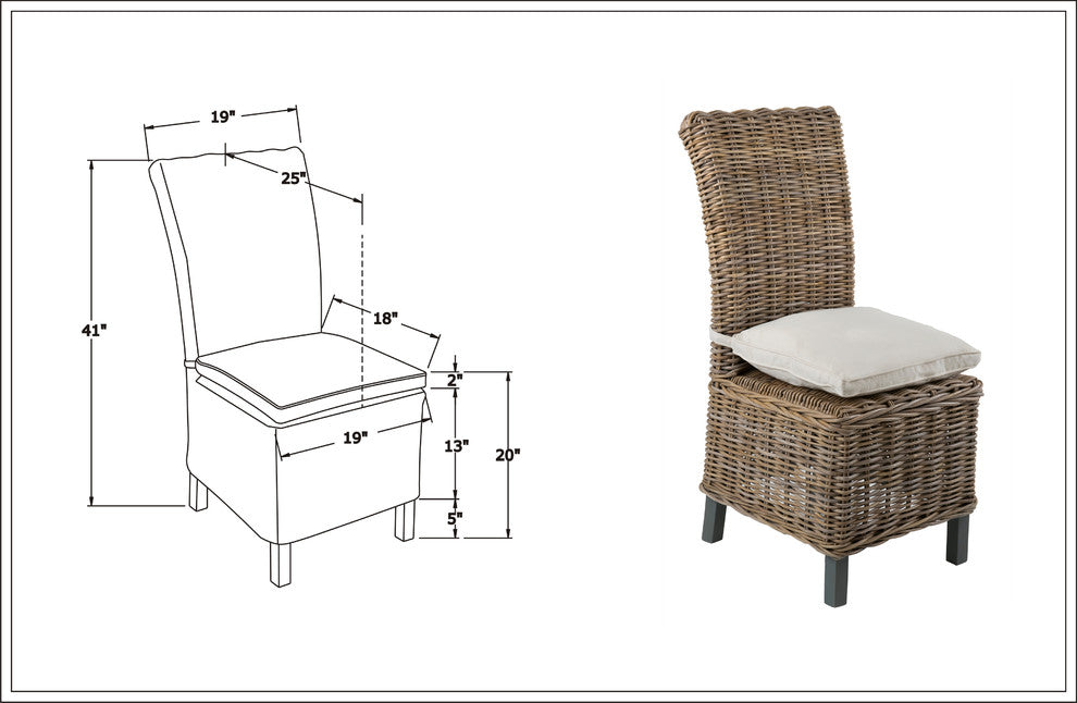 East at Main Sumter Gray Rattan Dining Chair Set