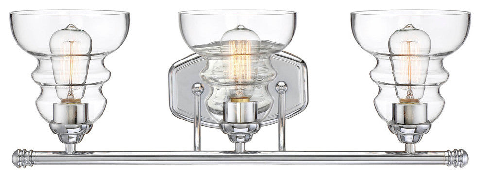 Millennium Lighting Brighton Vanity, Chrome