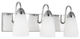 Seville 3-Light Wall / Bath, Chrome