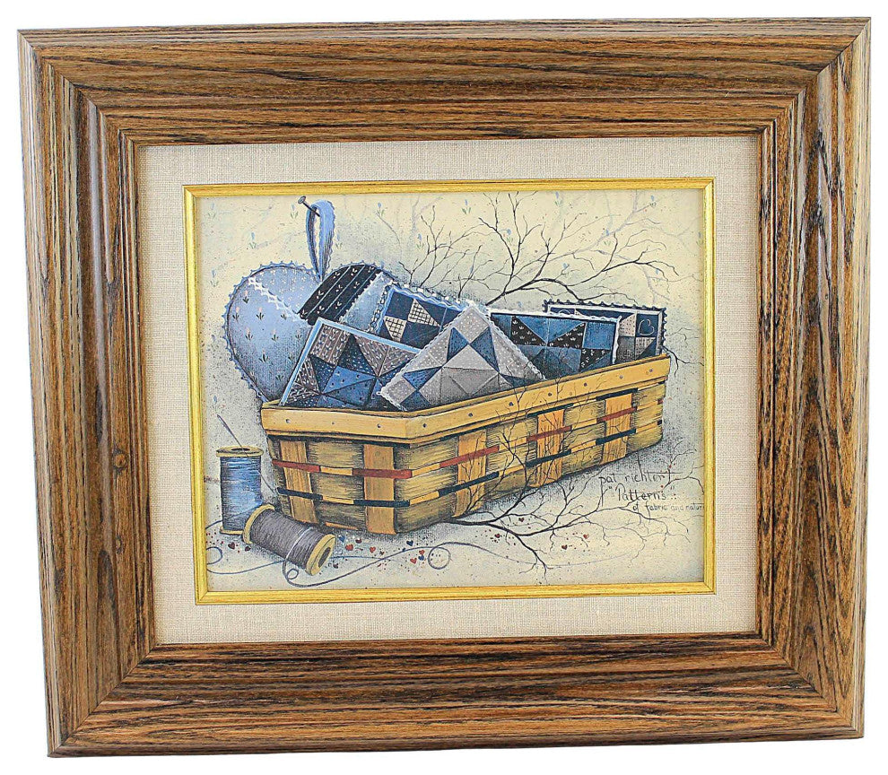 Home Decor Patterns Of Fabric Print Basket Quilt Thread