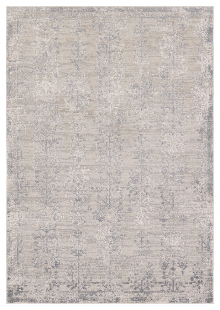 Jaipur Living Fortier Floral Silver/Slate Area Rug 8'X10'