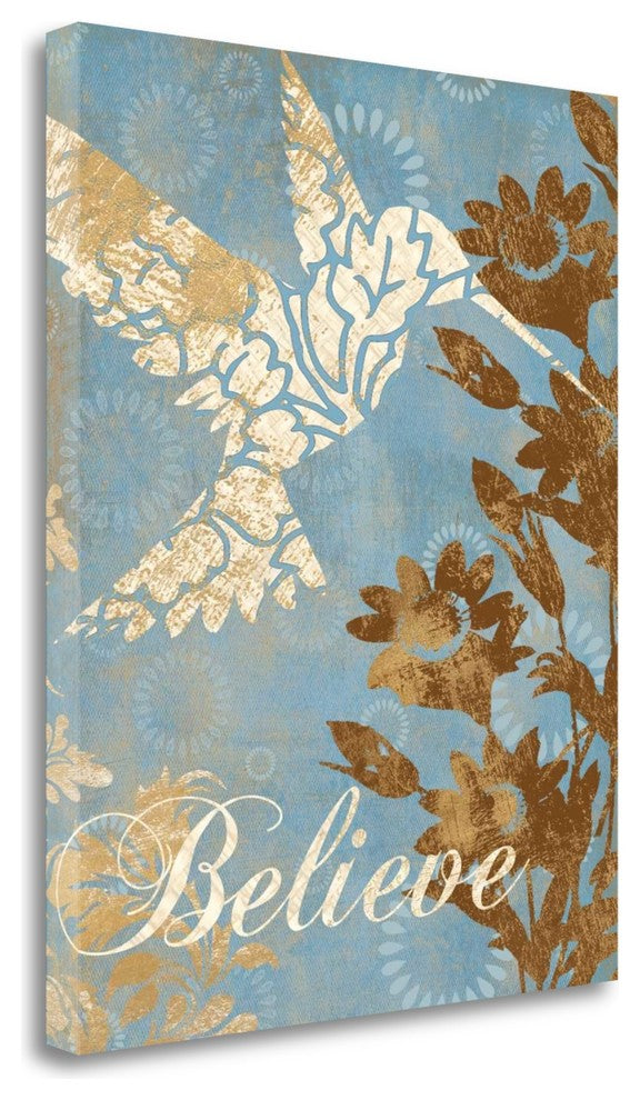 "Believe Silhouette" By Piper Ballantyne, Giclee Print on Gallery Wrap Canvas