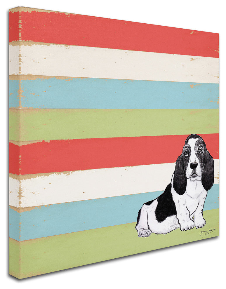 Tammy Kushnir 'Basset Hound 3' Canvas Art, 35" x 35"