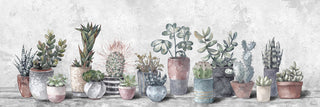 "Growing Cactus Indoors" Painting Print on Wrapped Canvas