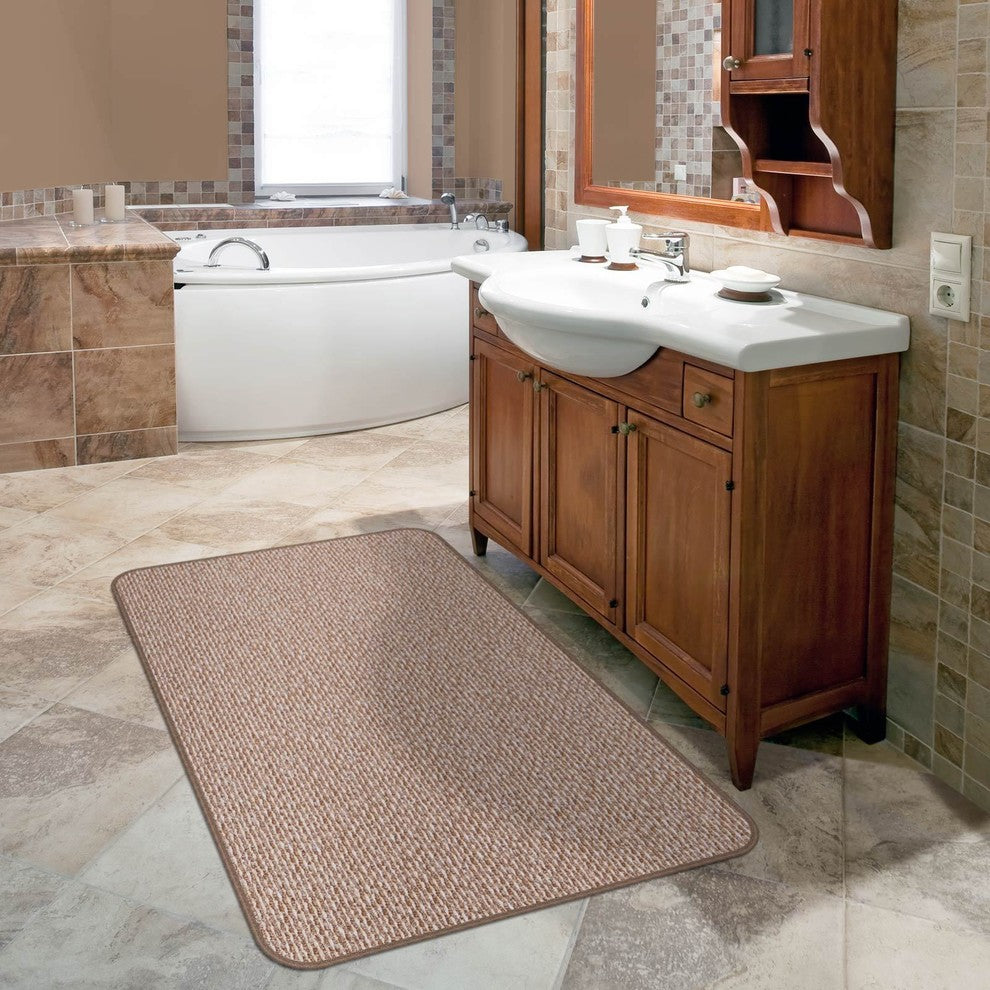 Skid-Resistant Area Rug Praline Brown, 8'x8'