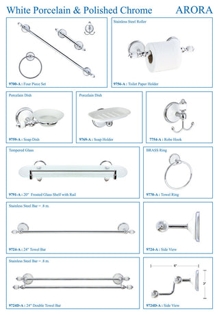 MODONA's 24" Double Towel Bar Arora Series