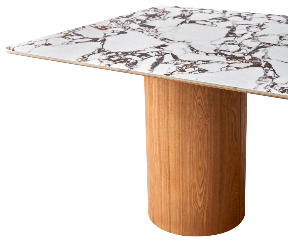 Tamara Marble Ceramic Rectangular Dining Table