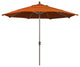 11' Champagne Auto-Tilt Crank Aluminum Umbrella, Tuscan Pacifica