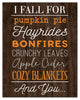 Fall For Autumn Things 11x14 Canvas Wall Art