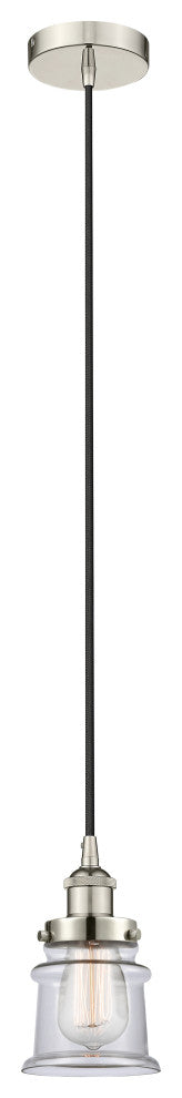 Innovations 616-1PH-PN-G182S 1-Light Mini Pendant, Polished Nickel