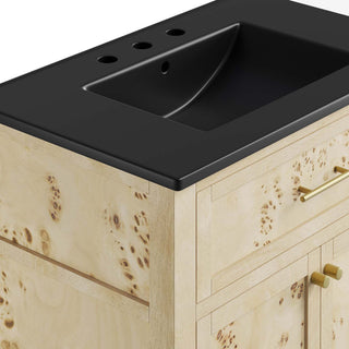 Elysian 30" Wood Bathroom Vanity - Black Burl