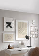 Lacey Table Lamp, Structured Black Finish, Black and White Shade