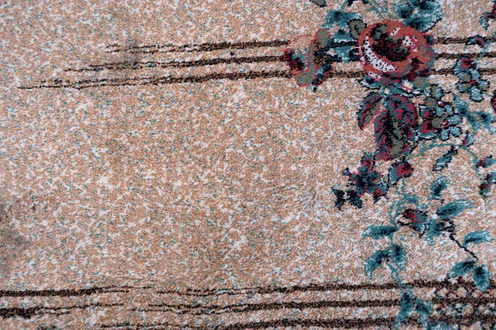 Vintage Turkish Modern Rug 3.9'x5.7', 119cmx175cm 1970s