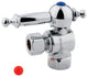 Kingston Brass 3/8" IPS X 3/8" OD Comp Lever Handle Angle Stop, Polished Chrome