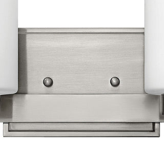 Hinkley Miley Small Two Light Vanity, Brushed Nickel