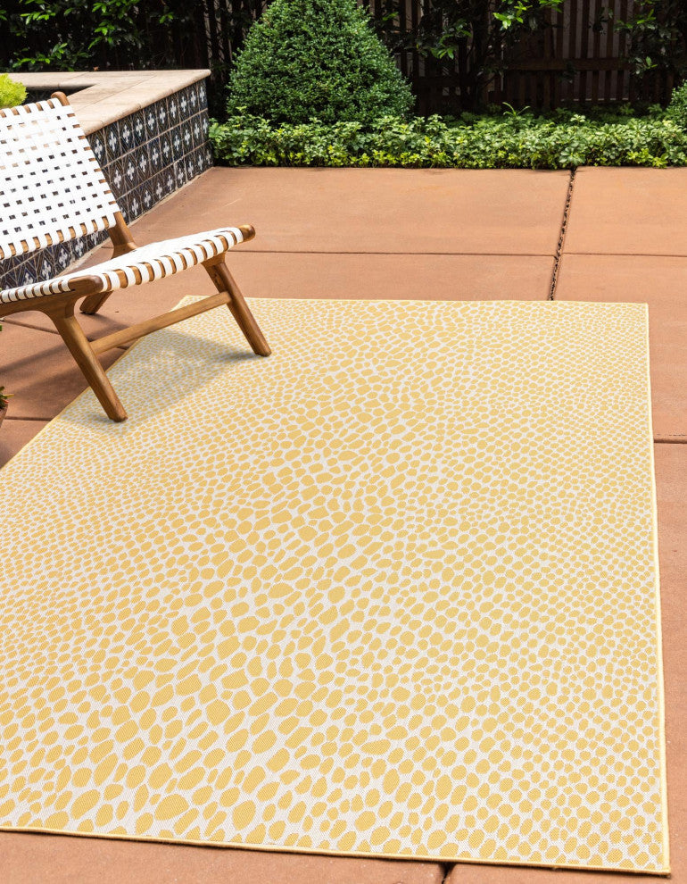 Rug Jill Zarin Jill Zarin Outdoor Yellow Sample 1' 4 x 1' 4