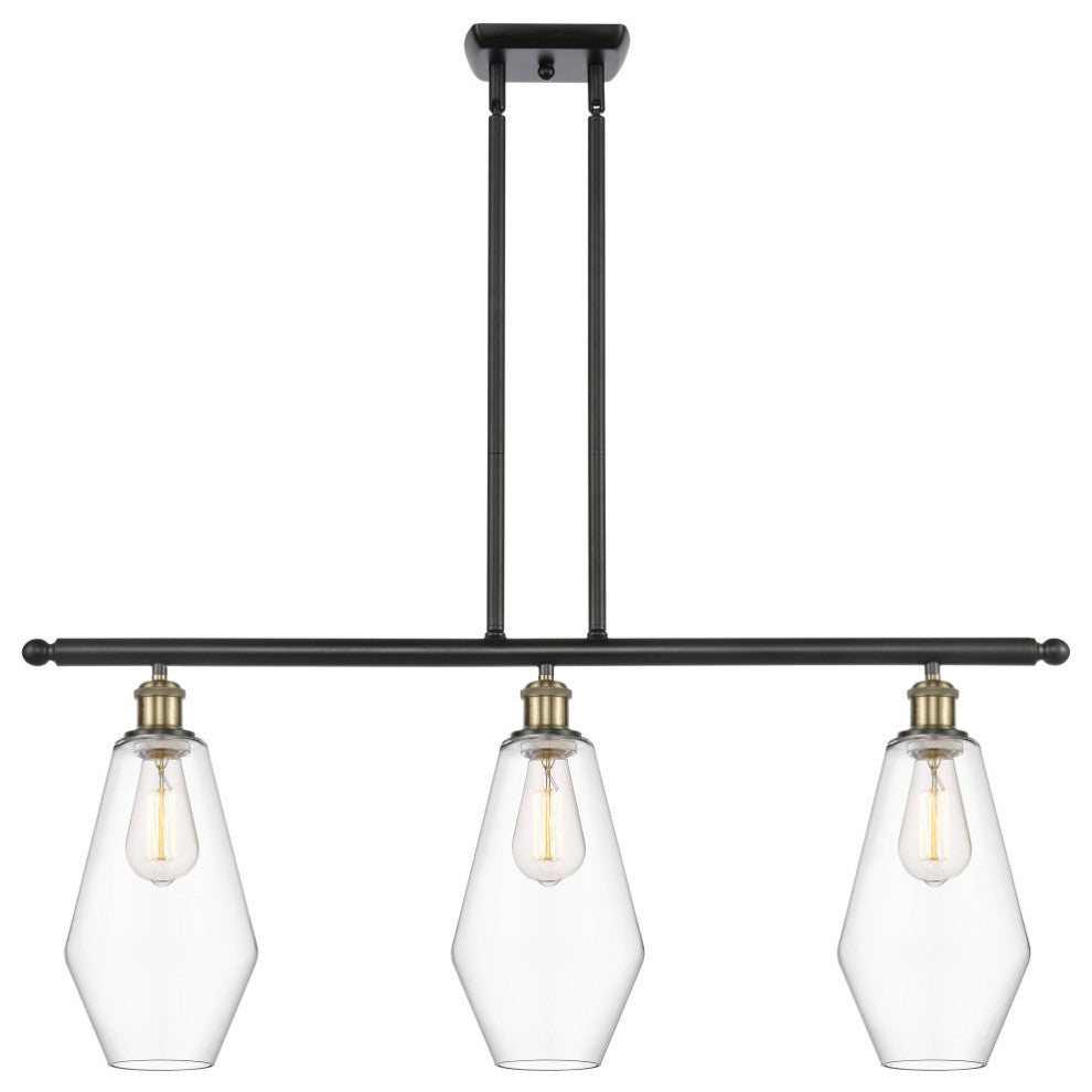 Innovations Cindyrella LED Island Light 516-3I-BAB-G652-7-LED, Black Brass