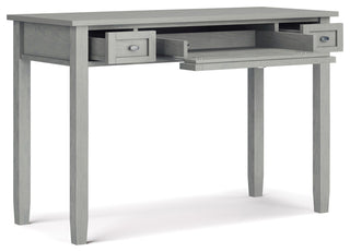 Warm Shaker SOLID WOOD Desk, Fog Grey