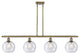 Innovations Lighting 516-4I-AB-G124-8 Athens 4 Light 48" Island Light