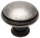 Cosmas 5422WN Weathered Nickel Cabinet Round Knob, Set of 25