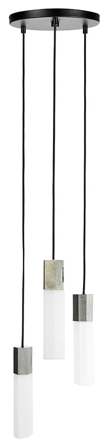 Basalt Triple Pendant in Stainless Steel - US