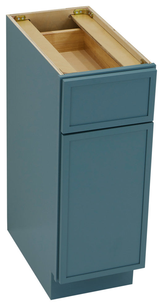 Vanity Art Birch Plywood Single Base Storage Cabinet, Sea Green, 12"
