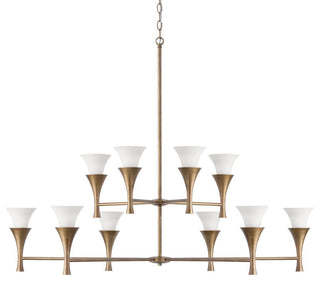 Capital Lighting 455701 Nola 10 Light 48"W Candle Style - Mystic Luster