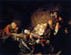 Jean Baptiste Greuze Epiphany (Le gateau des rois) Gallery Wrapped Canvas Print