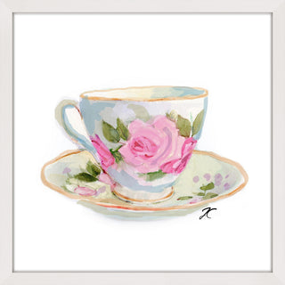 "Teacup" Framed Painting Print, 32"x32"