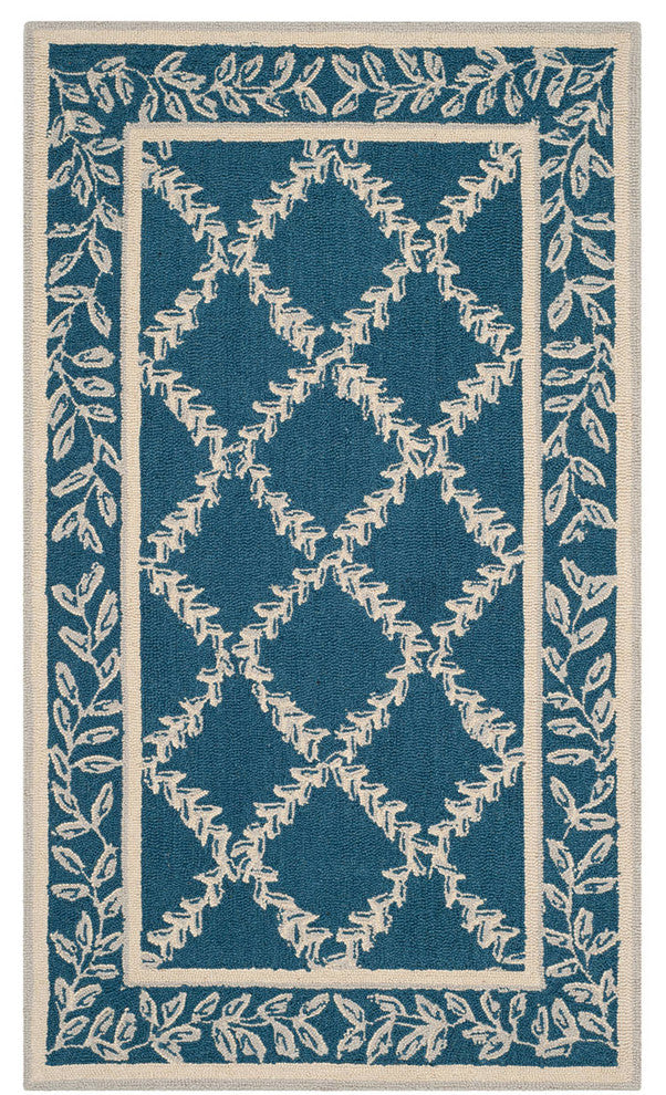 Safavieh Chelsea Hk230N Rug, Navy/Creme, 3'9"x5'9"