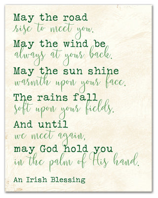 Irish Blessing 11x14 Canvas Wall Art
